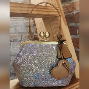 Coach Kisslock 16 Rainbow Ombre Crystal